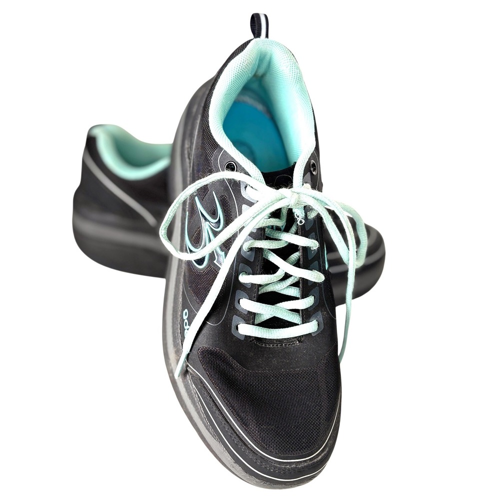 Gravity Defyer GDefy Womens 9.5 Walking Shoes VersoShock Black Teal Comfort